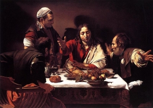 &quot;LA CENA DE EMAÚS&quot;  DE CARAVAGGIO
